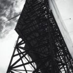 billboard, black and white, steel, nature, advertising, sky, business