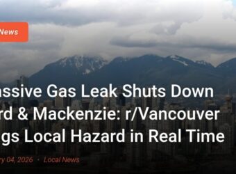 Massive Gas Leak Shuts Down 33rd & Mackenzie: r/Vancouver Flags Local Hazard in Real Time